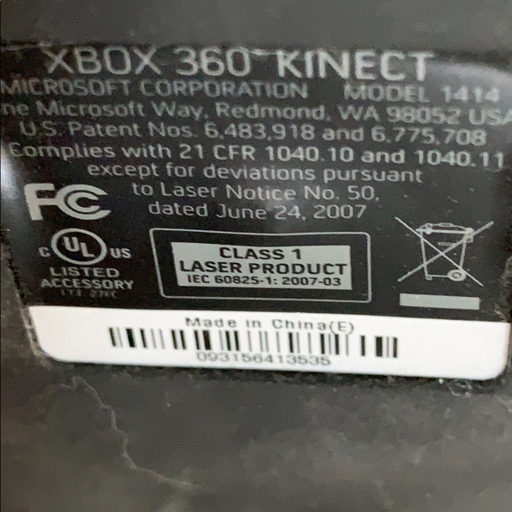 Microsoft Xbox 360 Kinect Sensor Euc - image 3